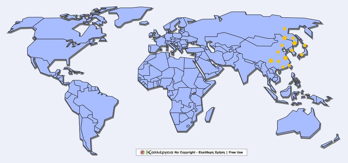 Πλατυκώδων ο μεγανθής (Platycodon grandiflorus) – Χάρτης Καταγωγής Πλατυκώδων ο μεγανθής (Platycodon grandiflorus) - Χάρτης Καταγωγής