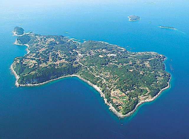 Νησί Kuroshima, το Μεγαλύτερο του Saikai National Park της Ιαπωνίας