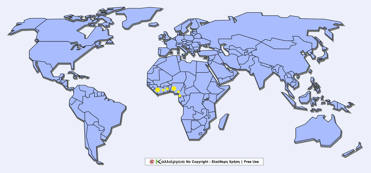 Ficus lyrata (Fiddle Leaf Fig Tree) Map of Origin Ficus lyrata (Fiddle Leaf Fig Tree) Map of Origin