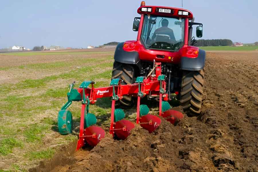 Planting Cabbage (Brassica oleracea var. capitata) - Field Plowing with Tractor