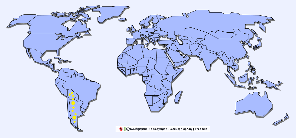 Γιακαράντα (Jacaranda mimosifolia) – Χάρτης Καταγωγής Γιακαράντα (Jacaranda mimosifolia) - Χάρτης Καταγωγής | Ελεύθερη Χρήση Χάρτη